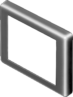 EAO - Serie 02 - standaard Drukknop frontrand Frontraam Zwart