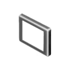 EAO - Serie 02 - standaard Drukknop frontrand Frontraam Zwart