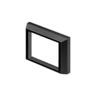 EAO - Serie 02 - rondom verhoogd Drukknop frontrand Frontraam Zwart Rondom