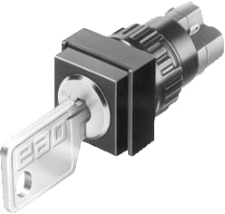 EAO - Serie 51 Keuzeschakelaar Sleutschak Vierkant 2M+2V