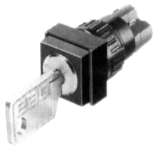 EAO - Serie 51 Keuzeschakelaar sleutschak vierkant 1m+1v