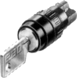 EAO - Serie 51 Keuzeschakelaar Sleutschak Rond 1M+1V