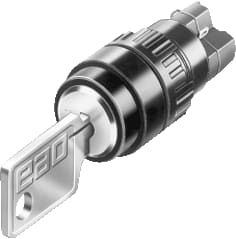 EAO - Serie 51 Keuzeschakelaar Sleutschak Rond 2M+2V