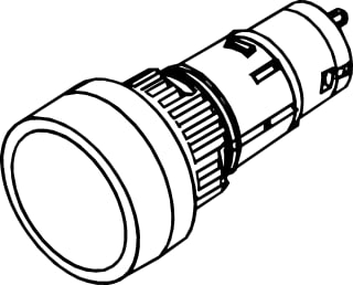 EAO - Serie 61 Signaallamp Signarm Rond 24Mm