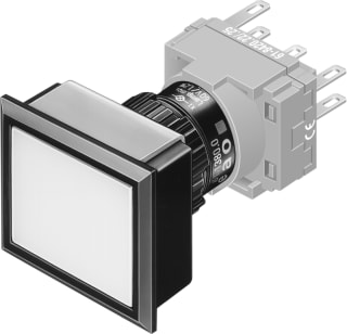 EAO - Serie 61 Drukknop frontelement Signdrknp Rh Vrzt 18X24Mm