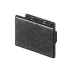 EAO - Serie 02 Blindplaat drukknop/signaallamp Blindplaat Rechthk Zwart