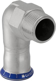 Geberit - Mapress RVS Fitting met 2 aansluitingen Mapr Overgang Knie 35X11/4