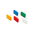 EAO - Serie 31 - vlak, transparant Lens drukknop/signaallamp lens rood  15.2 x 21.2 mm