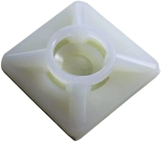 TRADEFORCE - Bev.sokkel/element v kabelbinder PLAKZADEL 20X20 NAT ZK100