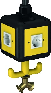 OBO - CEE-contactdoos combinatie Voed Eenh. 4X Schuko