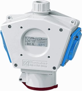 Mennekes - DELTABOX CEE-contactdoos combinatie Dlta-Bx 2Xra/1X16-400V Xd