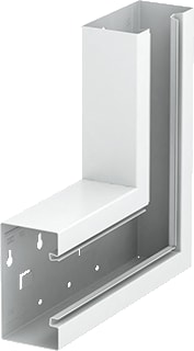 OBO - Rapid 80 Verticaal hoekstuk wandgoot Hoek Vlak 70X130 6277220