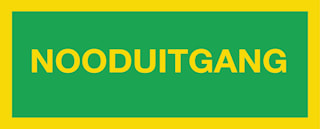 Pikt-O-Norm - Veiligheidspictogram Ptg 12X31 Nooduitgang