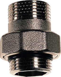 RBM - 72 Fitting met 2 aansluitingen 3-Delige/Kopp 3/4Bu Recht