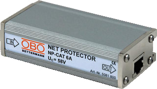 OBO - Net-Protector Overspanningsbev. voor data en M&R Net Protector Cat6A/Ea