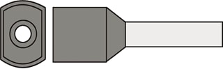 Klemko - DIN Adereindhuls Twin Ader 493Dka-N Zk100