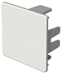 OBO - WDK Eindschot leidingkanaal Eindstuk 40X40 Pvc Wit