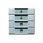 ABB Busch-Jaeger - KNX, Future Tastsensor bussysteem knx sen multifun 4/8v aluzi
