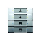 ABB Busch-Jaeger - KNX, Pure stainless steel Tastsensor bussysteem Knx Sen Multifun 4/8V Rvs