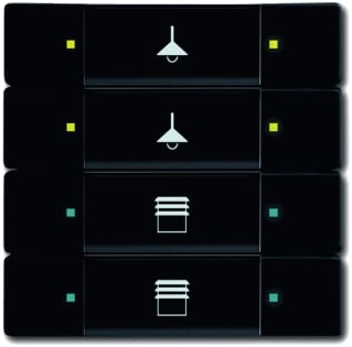 ABB Busch-Jaeger - KNX, Future Tastsensor bussysteem Knx Sen Multifun 4/8V Matzw