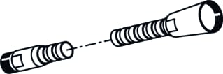 KWC - Toebeh./onderdelen sanitaire kranen Slang 1/2"X3/8" Z501997