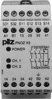 Pilz - PNOZ Relais vr veiligheidsstroomcircuits Pnoz/X3 Pnoz/X3 230/24V