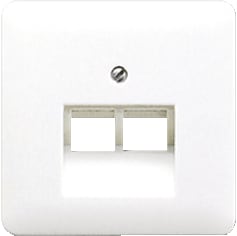 Jung - CD500 Inzetplaat schakelmateriaal Inzetpl 2X Mj Uae Wit Cd
