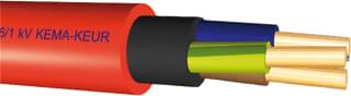 Draka - Hult SMz1Kmbfbzh Voedingskabel v/a 1 kV vaste aanleg Fb30/60 3X2,5 Rd Mt