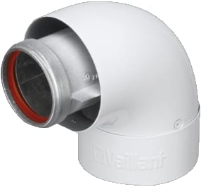Vaillant - VR Concentr. RGA/LTV hulpstuk 2 aansl. Bocht 90Gr 60/100