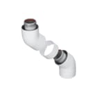 Vaillant - VR Concentr. RGA/LTV hulpstuk 2 aansl. Bocht 45Gr 60/100 Se2