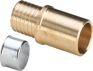 Viega - Pexfit 2713 Fitting met 2 aansluitingen Pf Insteek 25X22