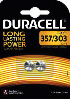 Duracell - Zilveroxide Batterij, niet oplaadbaar Knoopcel D357/303 Br2