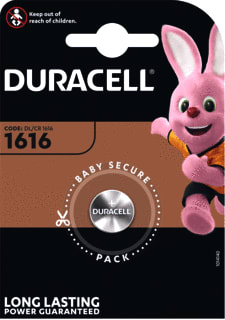 Duracell - Lithium knoopcel Batterij, niet oplaadbaar Knoopcel Dl1616 Br1