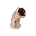 Geberit - Mapress Koper Fitting met 2 aansluitingen Mapr Bocht 45 Gr M/M 15