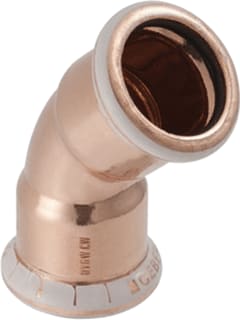 Geberit - Mapress Koper Fitting met 2 aansluitingen Mapr Bocht 45 Gr M/M 28