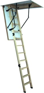 Altrex - Zoldertrappen Hout Woodytrex De Luxe Trap wdtrdlx 3d zldrtrp 140x70