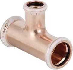 Geberit - Mapress Koper Fitting met 3 aansluitingen Mapr T Stuk 15 X12 X 15