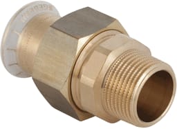 Geberit - Mapress Brons Fitting met 2 aansluitingen Mapr Ko Kopp Re Vl/D 12X1/2 Bu