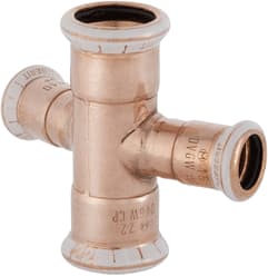 Geberit - Mapress Koper Fitting met 4 aansluitingen mapr koper kruisst 28x15 30gr
