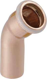 Geberit - Mapress Koper Gas Fitting met 2 aansluitingen Mapr Bo 45Gr M/S 28