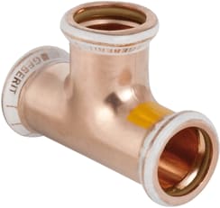 Geberit - Mapress Koper Gas Fitting met 3 aansluitingen Mapr T Stuk 28