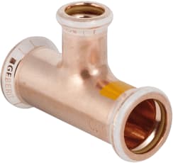 Geberit - Mapress Koper Gas Fitting met 3 aansluitingen Mapr T Stuk 54X28X54