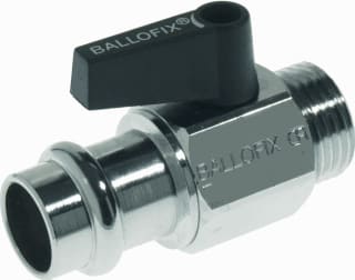 Broen - Ballofix B3816 Kogelafsluiter Kogkr 22Prex3/4Bu+Hend Zw