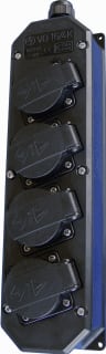 Hateha - VD Contactdooscombinatie Nyl Wcd Ra Vd16/4K Zw Opb