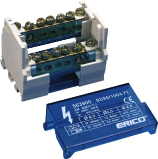 NVent ERIFLEX - Distributie-klemmenblok Verdeelbl Bd80/100Al 2P