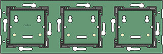 Niko - Home Control Muurprint bussysteem Hc 3-Vdg Hor.