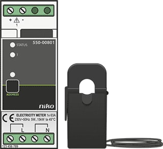 Niko - Home Control Schakelactor bussysteem Hc Meetmodule 1-Kan. Mod