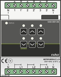 Niko - Home Control Jaloezie-actor bussysteem Hc Motormodule