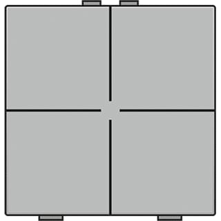 Niko - Home Control Tastsensor bussysteem Hc Bedtoets 4-Vdg Strl