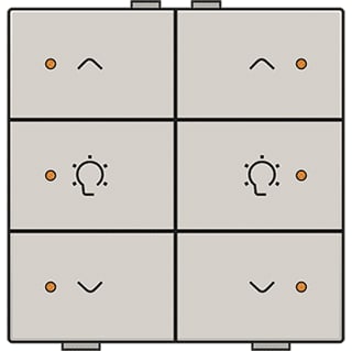 Niko - Home Control Tastsensor bussysteem hc bedtoets dim 6v+led lg